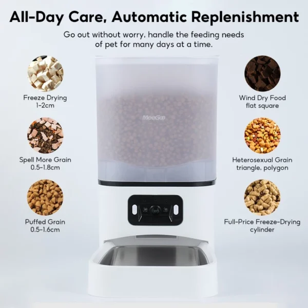 my-11134207-820l8-mjtf0lm4z85g50.webp MeeGoo Smart Automatic Pet Feeder 6L