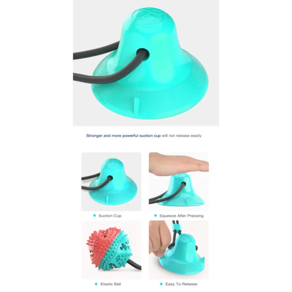Dog Suction Cup Chew Ball Toy