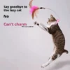 Wearable Cat Teaser Collar Feather Toy