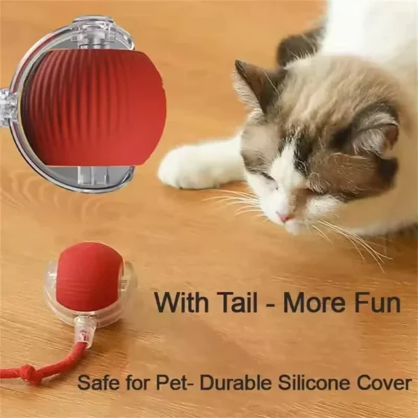 Auto Rolling Cat Ball with Tail