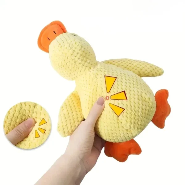 Plush Sleeping Duck Dog Toy